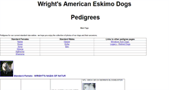 Desktop Screenshot of pedigrees.wrighteski.com