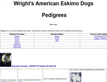 Tablet Screenshot of pedigrees.wrighteski.com